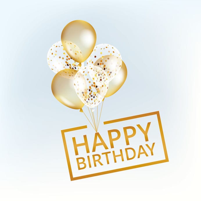 Balloons Happy Birthday Gift Card