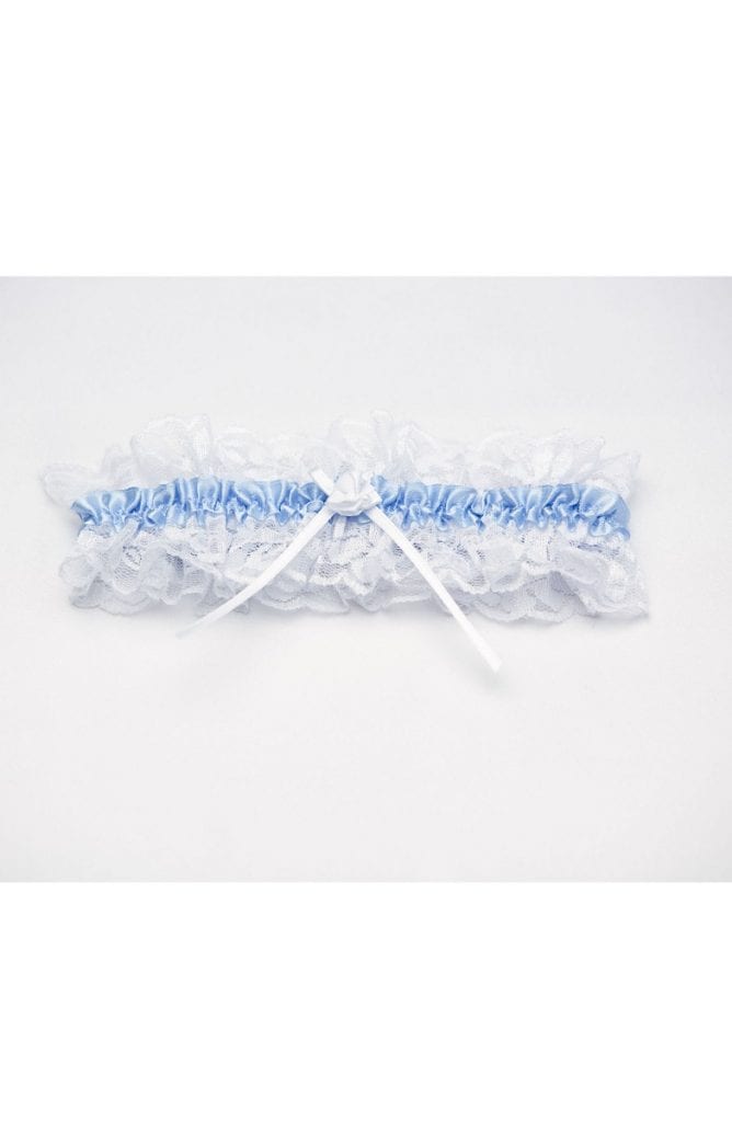 Garter white and blue