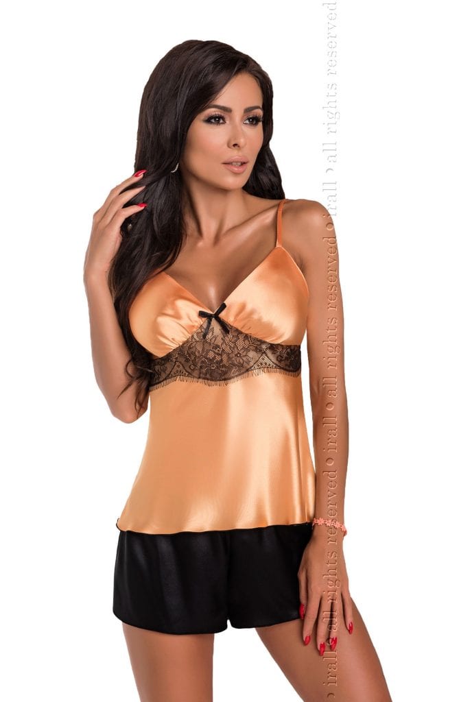 Camisole set Black and Orange