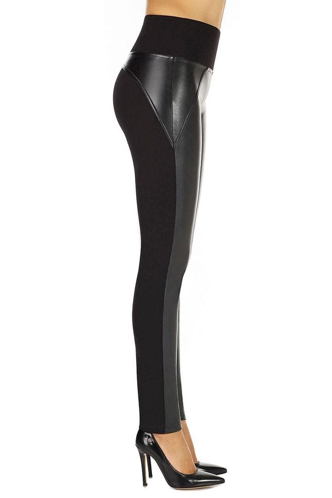 Leggings black faux leather